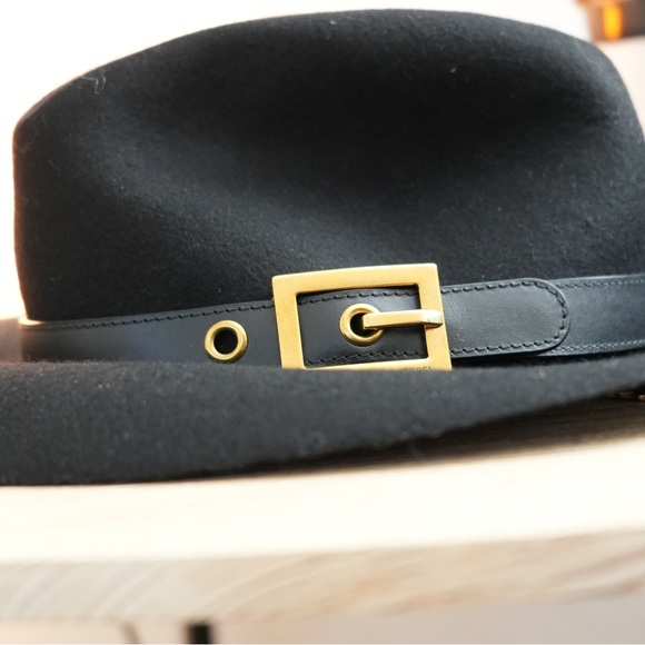 Mint Condition Gucci Wool Hat with Leather Belt - RARE - Picture 7 of 8